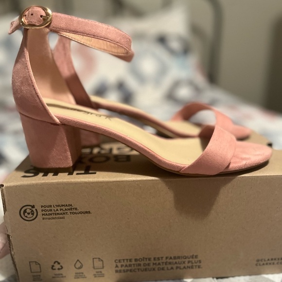 Light pink heeled sandals 👡 - Picture 1 of 11